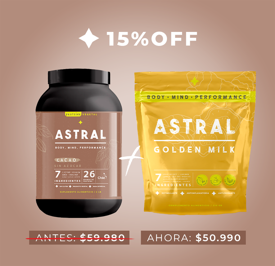 Golden Milk + Proteína Cacao