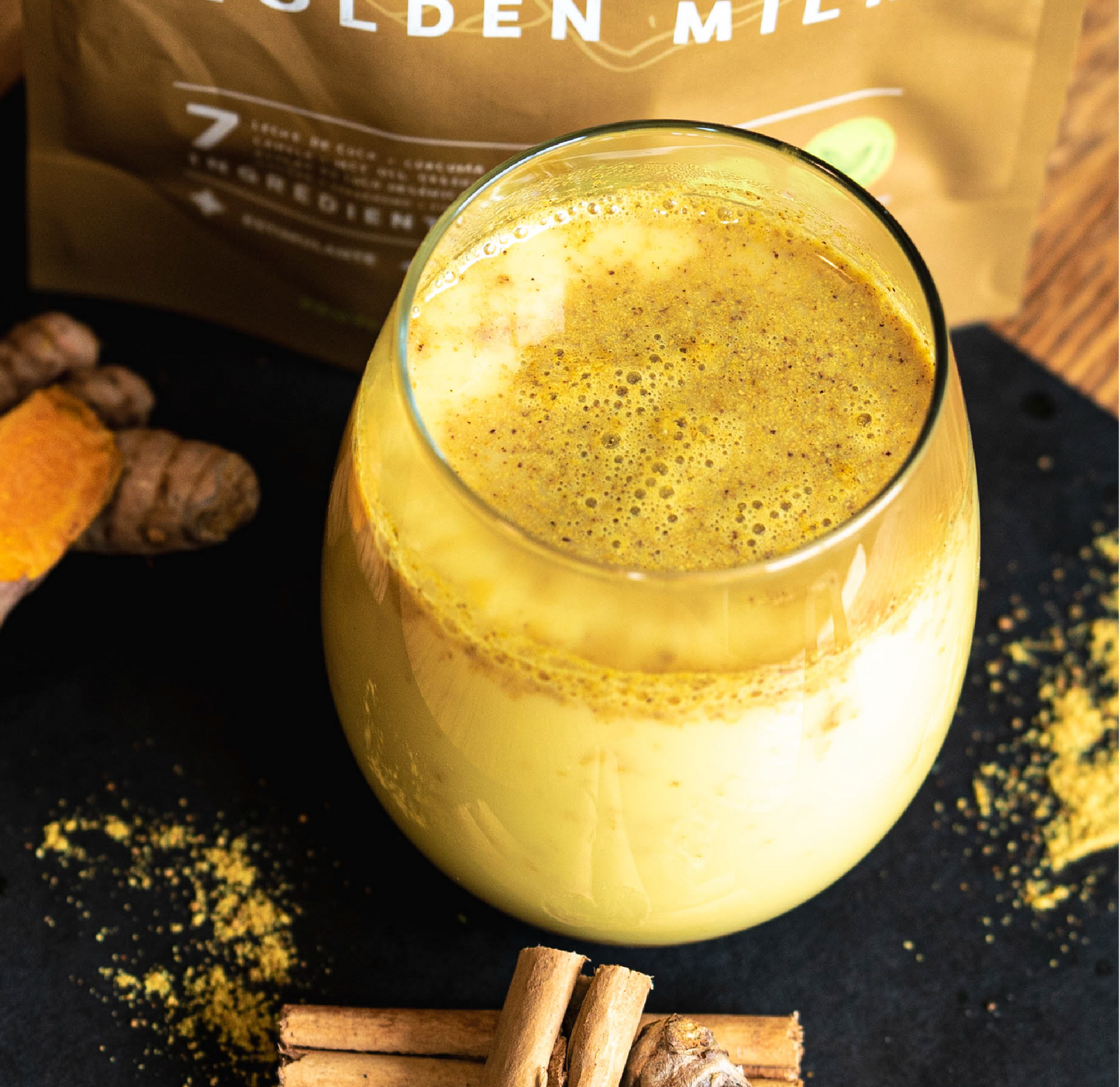 Golden Milk - Bebida Vegetal Energizante 210g